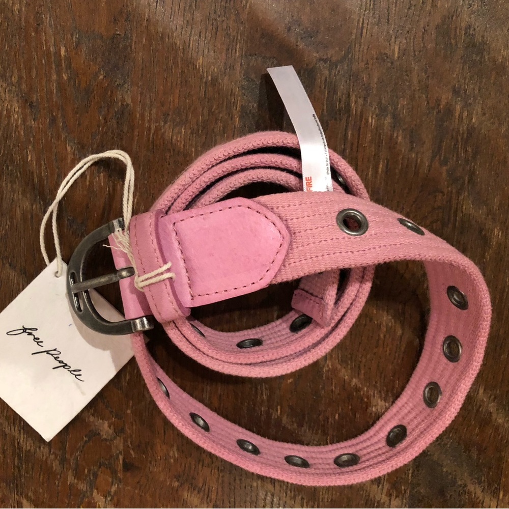 Free People Avril Grommet Cotton Hip Belt